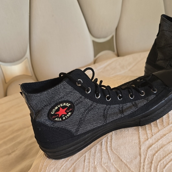 Converse Black High-Top Sneakers with Sturdy Design NWOT - Picture 4 of 12